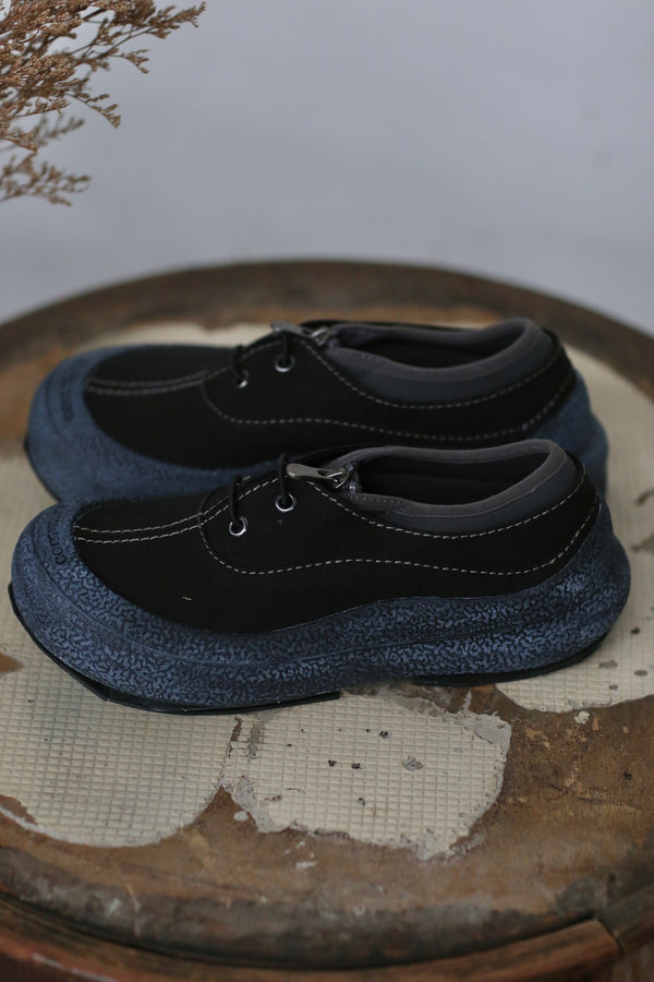 communs round toe platform shoes black/black PC100